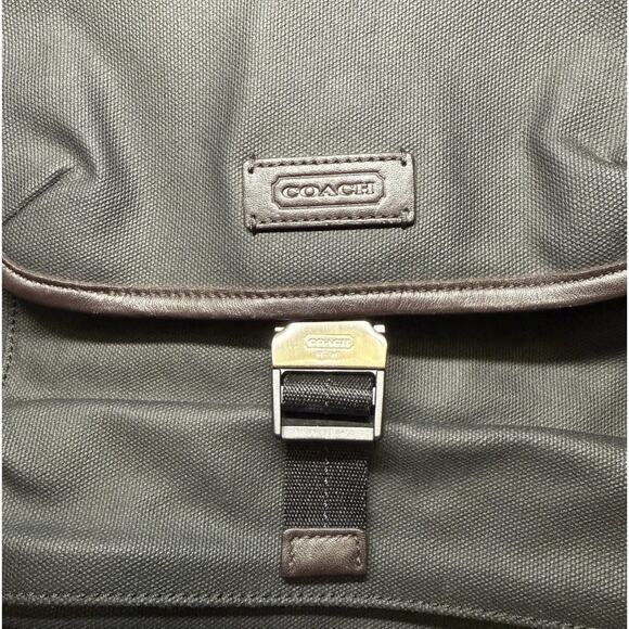 COACH Backpack Bag Black Camouflage F70822 Very Light Use Fast Shipping - Picture 4 of 11